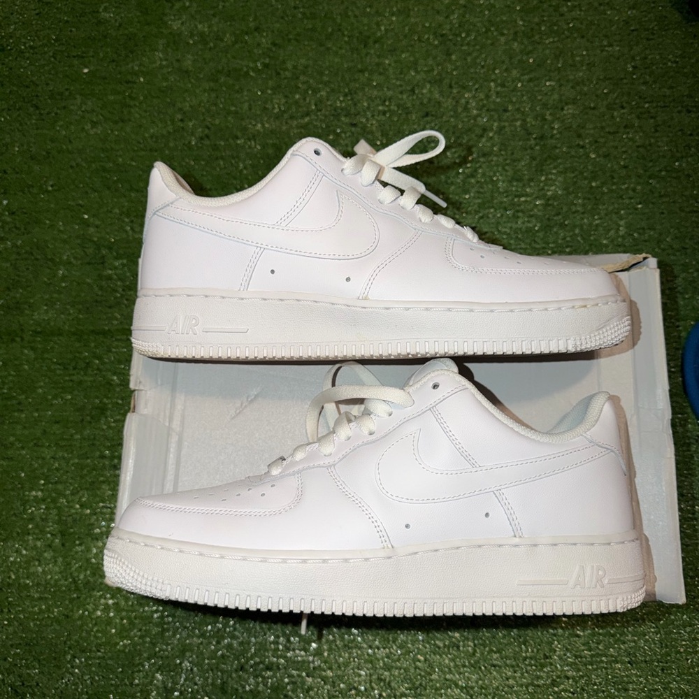 Nike Air Force 1 White Sneakers - Picture 2 of 6
